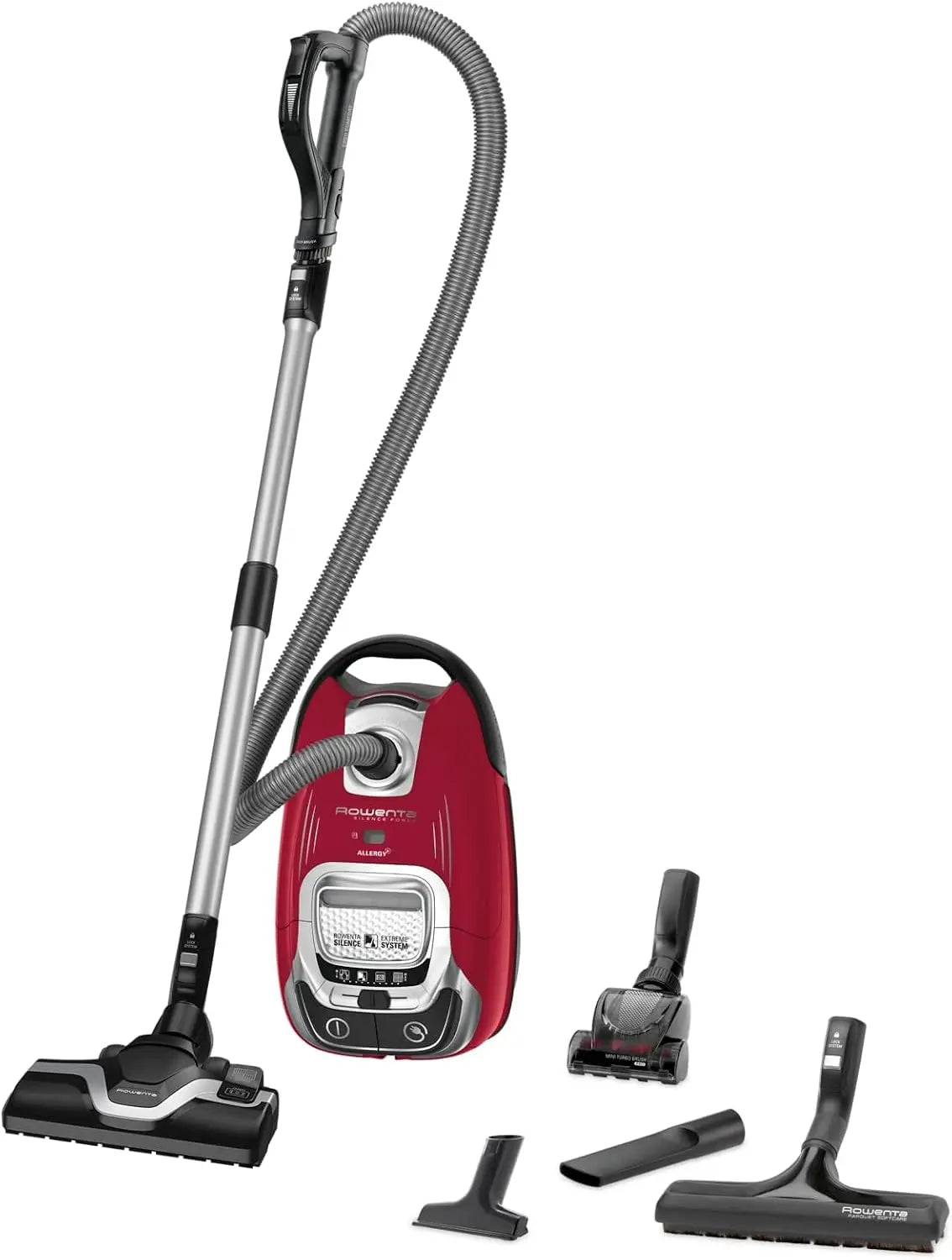 Rowenta aspirateur, capacité 5 L, coloris rouge