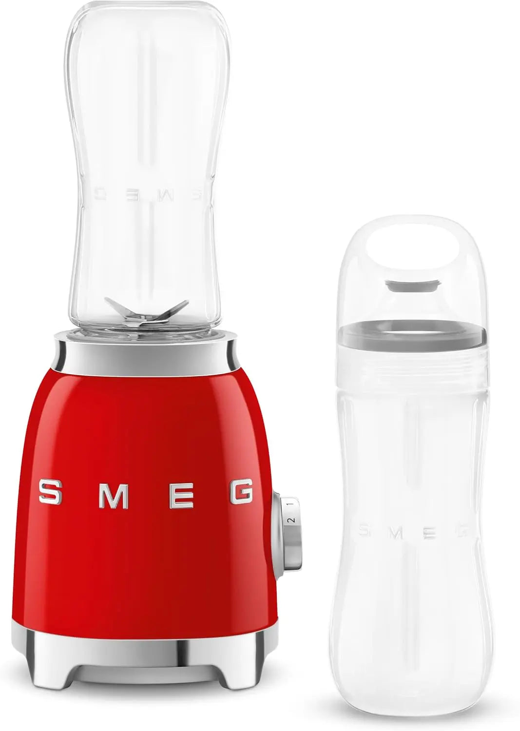 Smeg robot de cuisine PBF01RDEU, puissance 300 W, format compact, coloris rouge