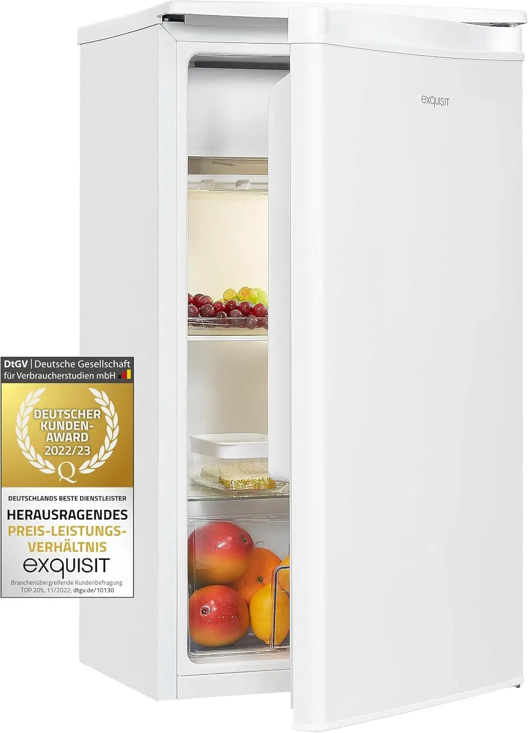 Exquisit réfrigérateur KS86-0-090E, capacité 79 L, coloris blanc