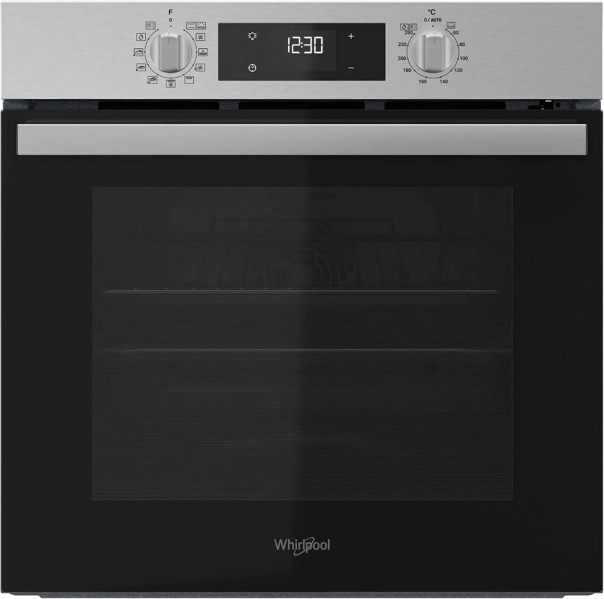 Whirlpool four électrique OMR58RR0X, capacité 71 L, dimensions 59,5 x 59,5 x 55,1 cm, installation encastrable