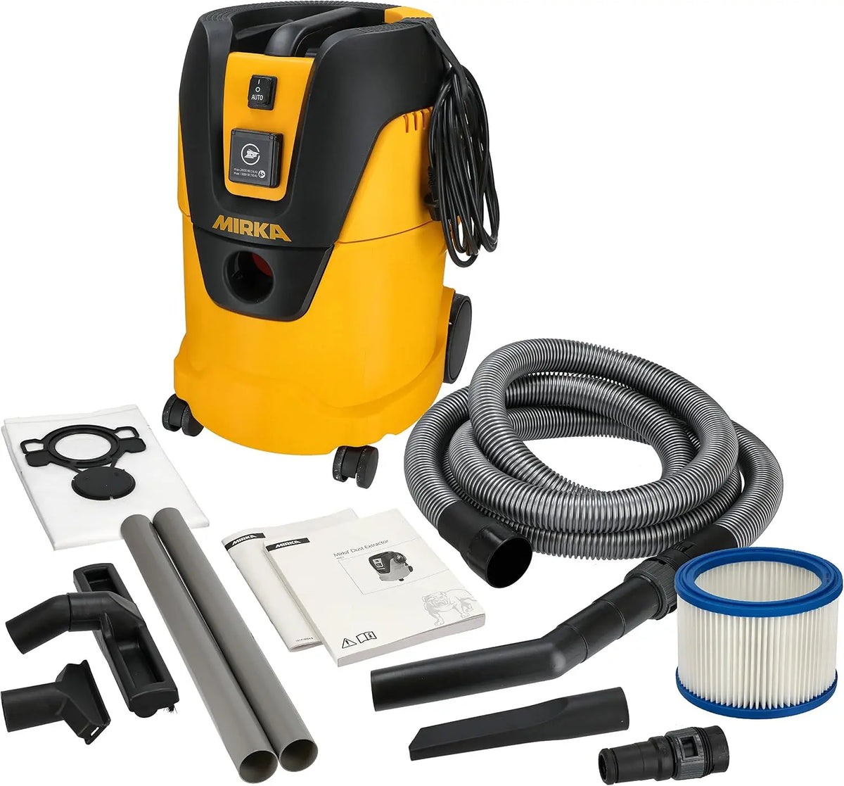 Mirka aspirateur, capacité 25 L, puissance 1000 W, usage professionnel