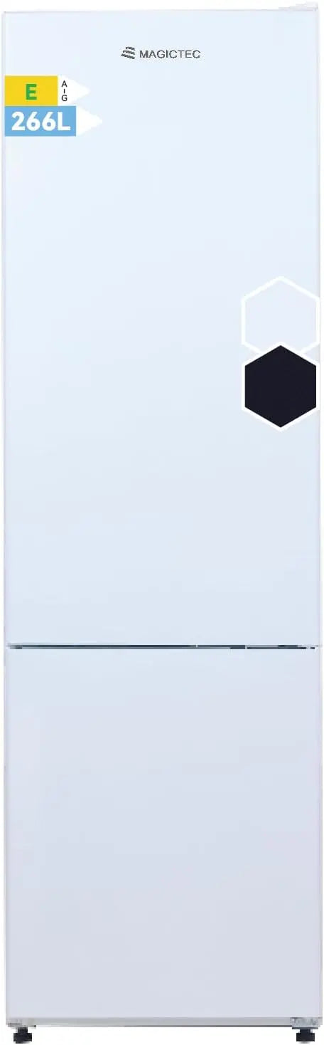 magictec réfrigérateur combiné, capacité 266 L, pose libre, coloris blanc