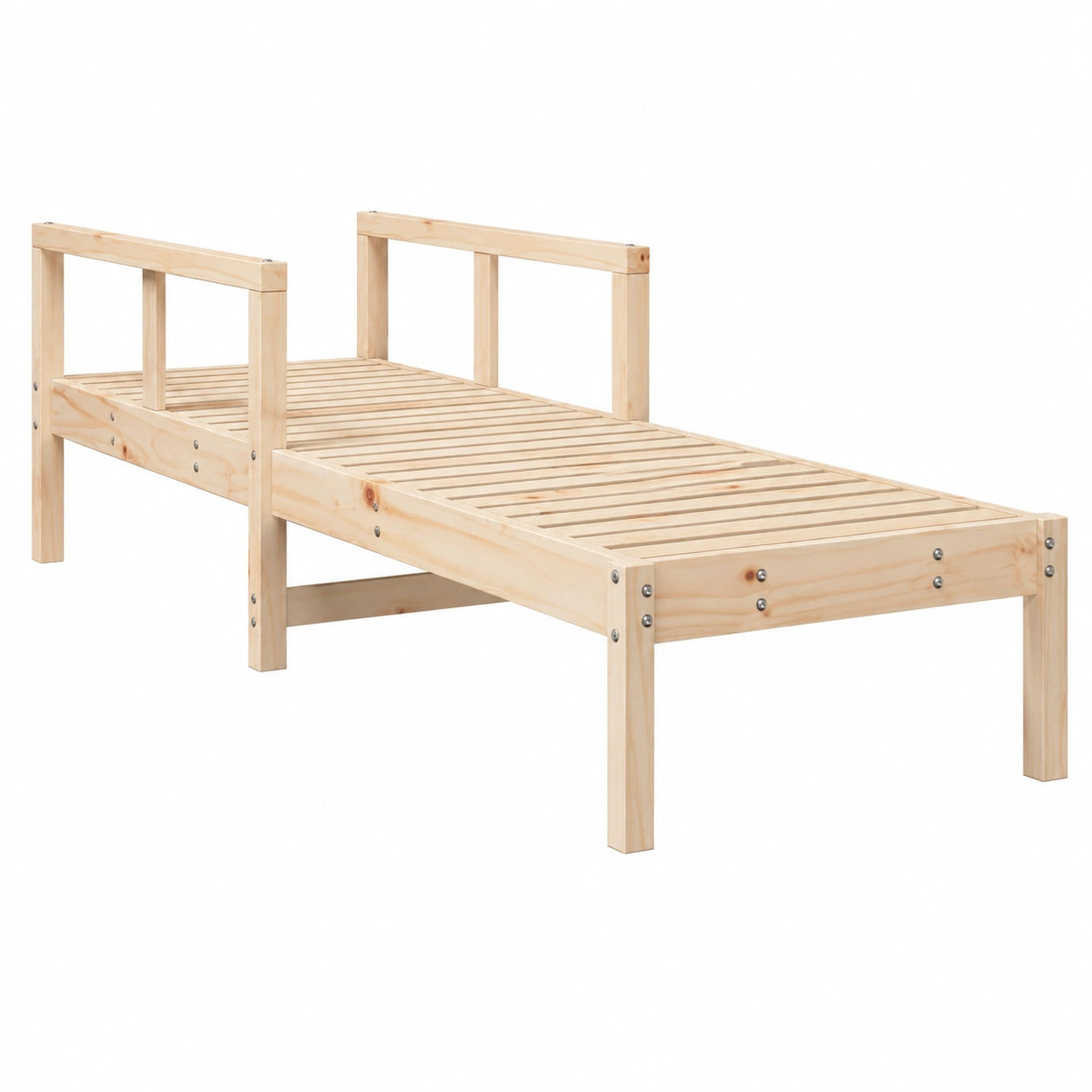 Chaise longue, réglable, en bois massif, pour la terrasse ou le jardin