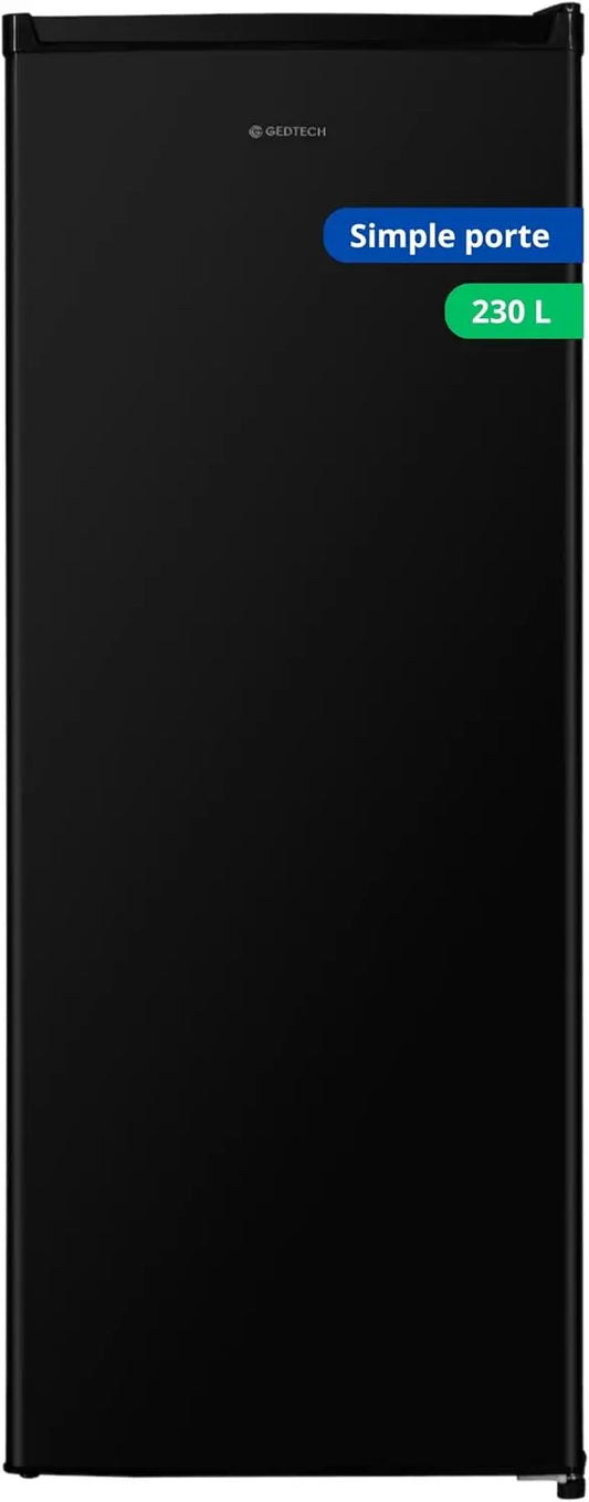 GEDTECH réfrigérateur GSP230BL, capacité 230 L, coloris noir