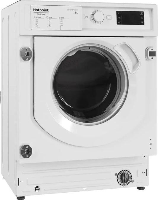 Hotpoint lave-linge BIWMHG8146EU, installation encastrable, coloris blanc