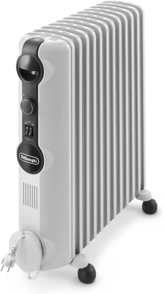 De'Longhi radiateur électrique 75m, puissance 2500 W, format compact, avec fonction chauffage, coloris blanc