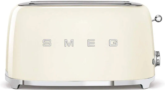 Smeg grille-pain TSF02CREU, puissance 1500 W, avec fonction chauffage