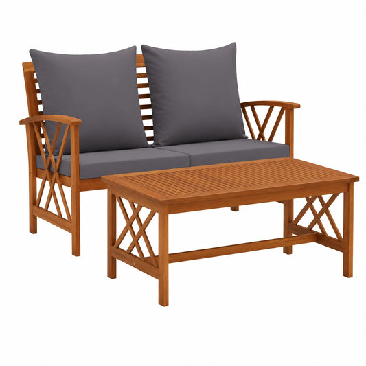 Salon de jardin, 2 pièces, pour la terrasse ou le jardin
