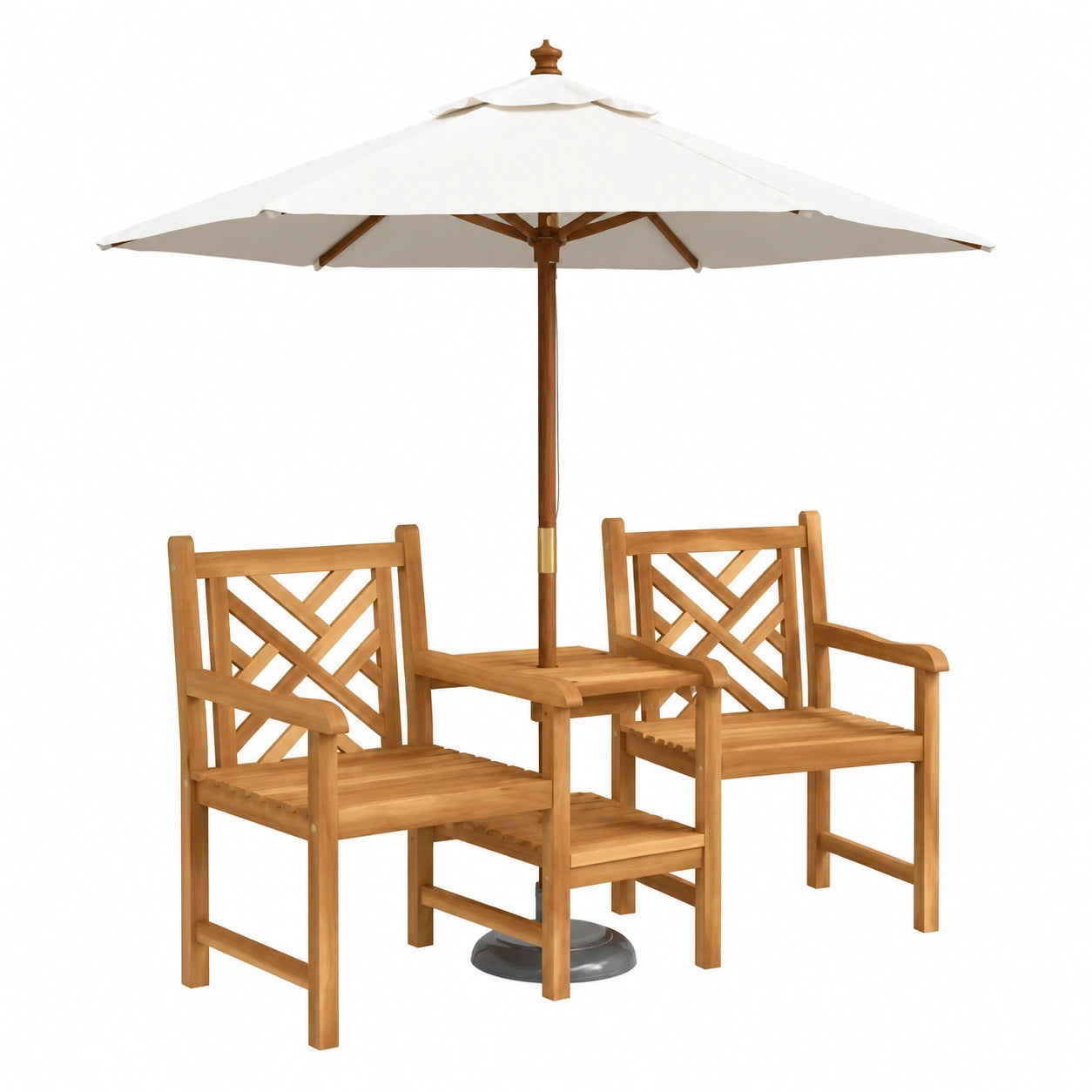 Chaise, 152 x 63 x 89 cm, coloris beige, pour la salle à manger ou la cuisine