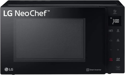 LG four à micro-ondes MH7235GPS, capacité 32 L, puissance 1200 W, avec fonctions connectées, technologie Inverter, coloris noir