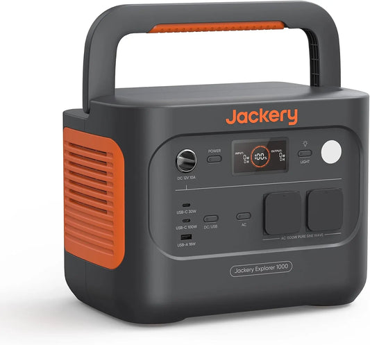Jackery station d'énergie portable 1070Wh, puissance 1500 W, format compact