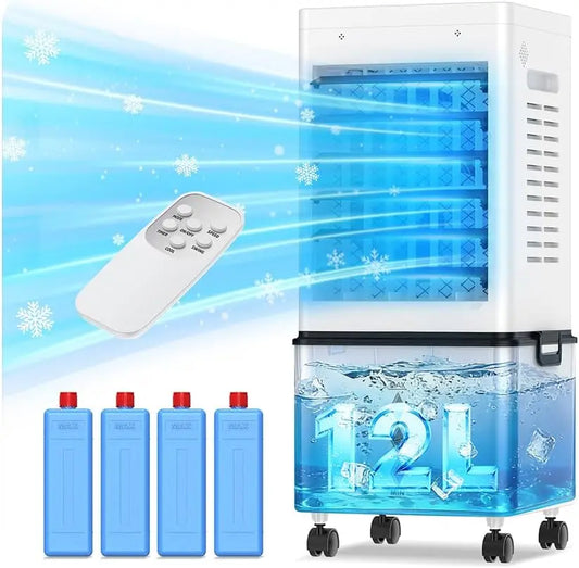 climatiseur mobile 24H, capacité 12 L, puissance 45 W, à fonctionnement silencieux, avec minuterie