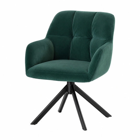Bureau, pivotant, en velours, coloris vert, pour l’espace de travail