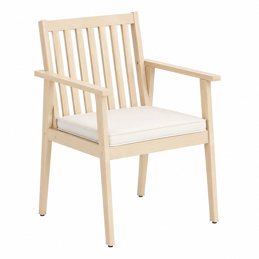 Fauteuil, 64 x 59 x 86 cm, coloris beige, pour le salon ou la chambre