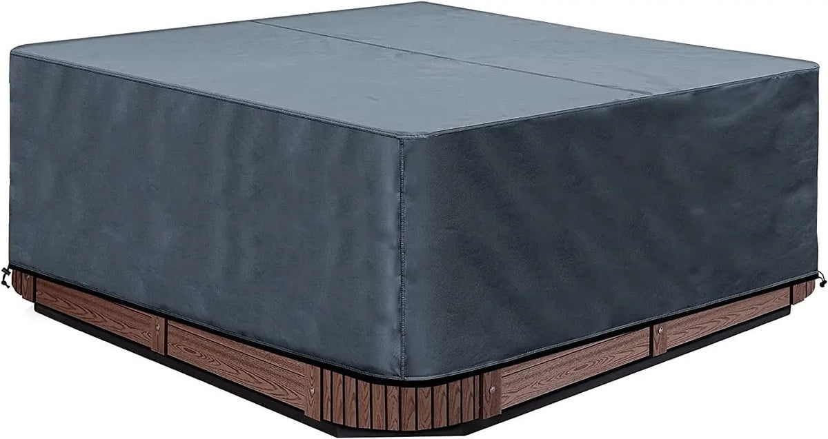 Housse spa 600D, dimensions 220 x 220 x 85 cm, coloris gris