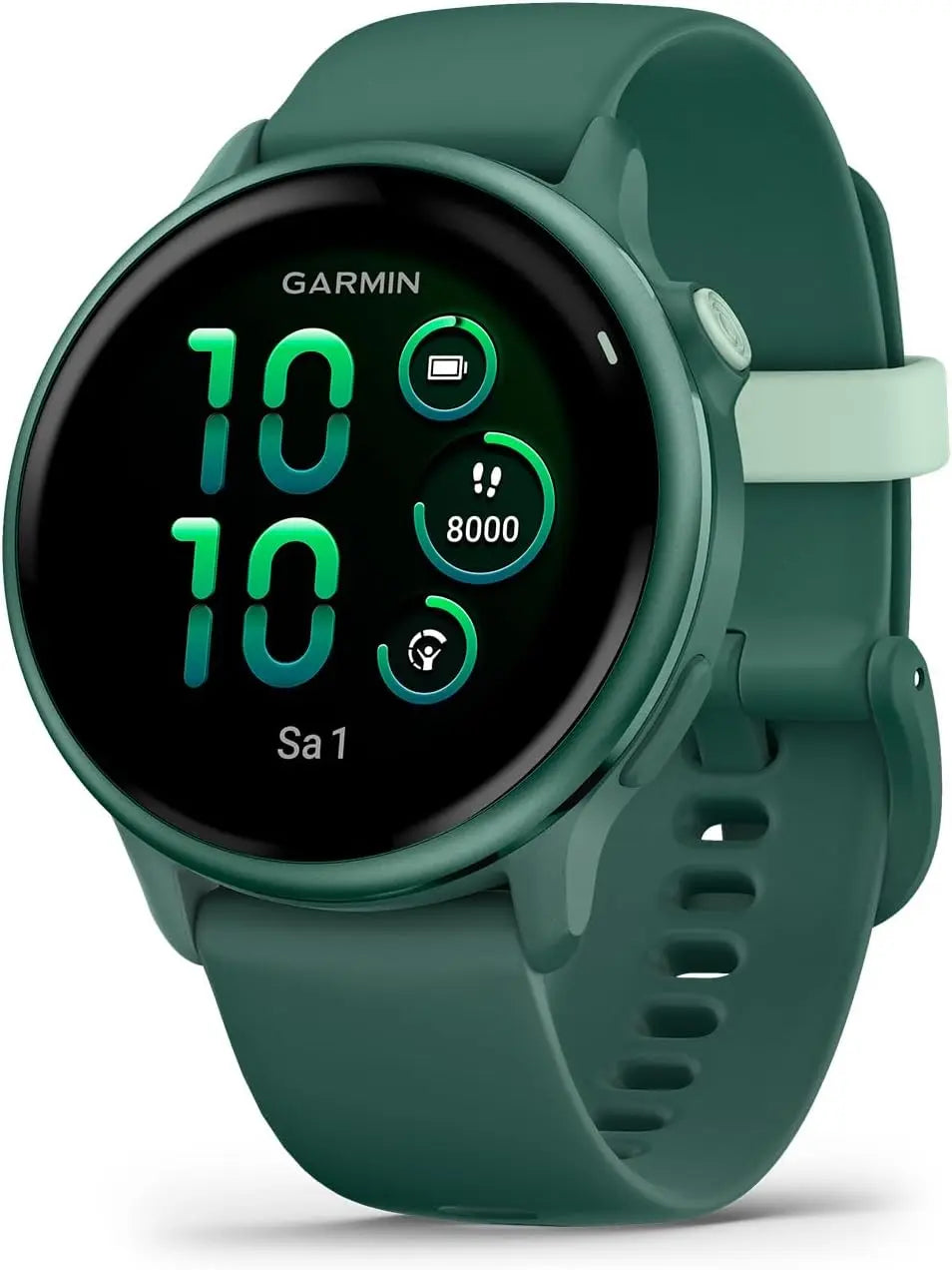 Garmin montre GPS connectée 42mm, avec fonctions connectées, coloris vert