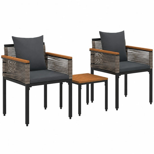 Fauteuil, en résine tressée, réglable, coloris gris, pour le salon ou la chambre