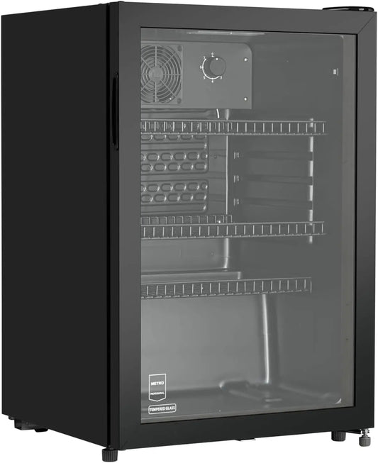 METRO Professional réfrigérateur à boissons GSC2125B, capacité 118 L, dimensions 54,5 x 54 x 84 cm, coloris noir