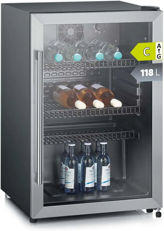 SEVERIN réfrigérateur à boissons 55cm, capacité 118 L, format compact, pose libre