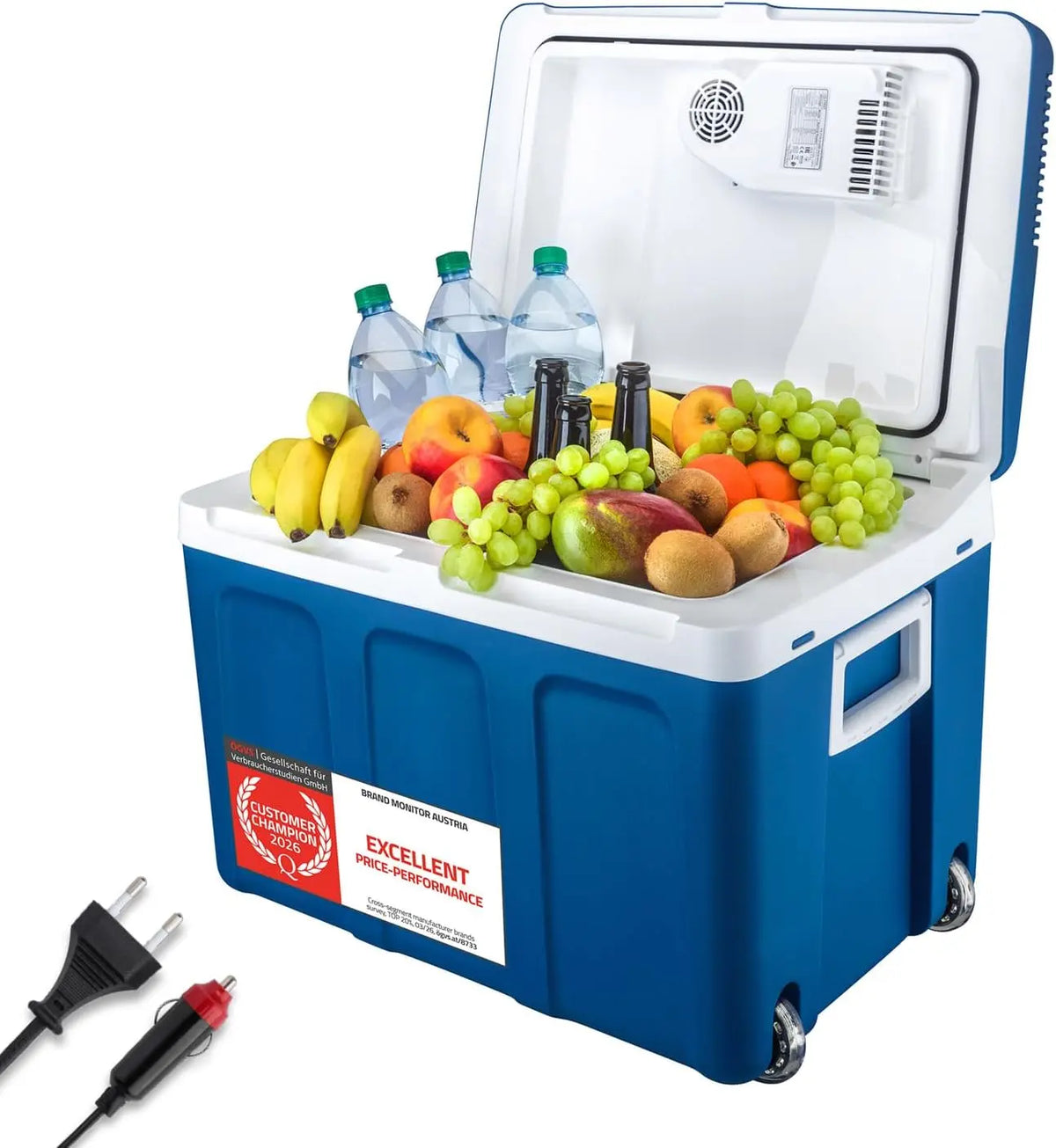 TZS réfrigérateur, capacité 45 L, format compact, coloris bleu