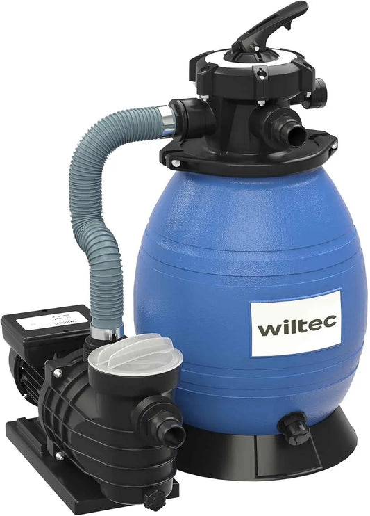 Wiltec système de filtration pour piscine, capacité 26 L, puissance 370 W