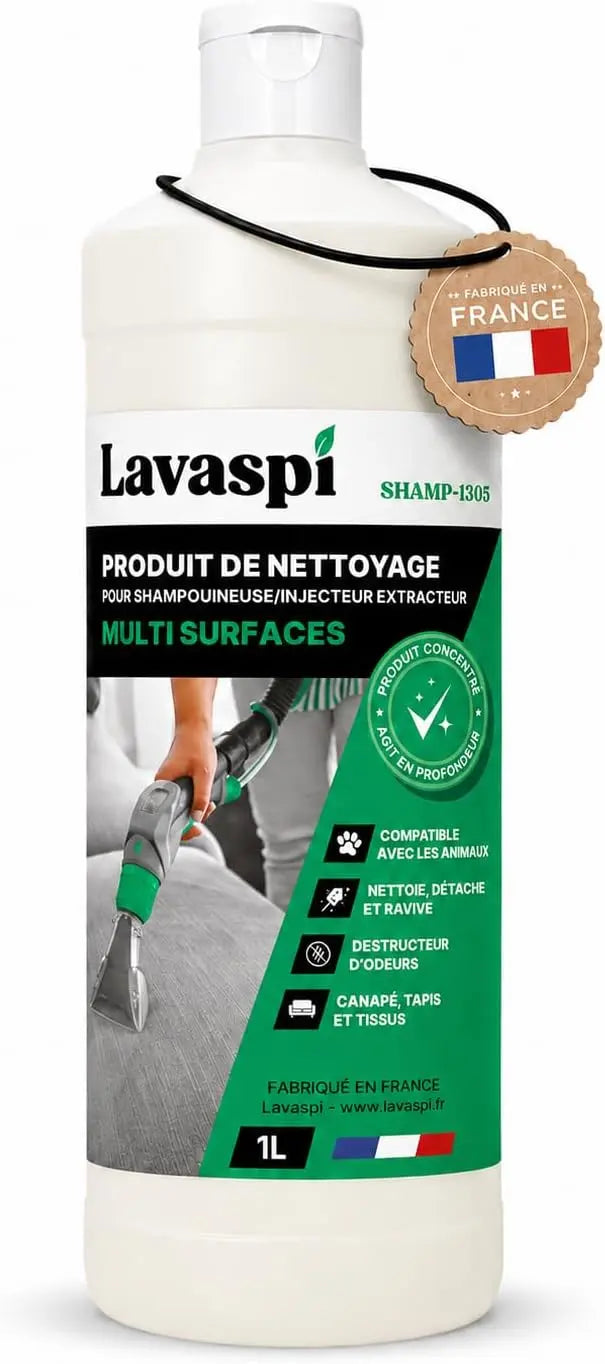 Lavaspi shampouineuse N1305, pour nettoyer les tapis, textiles et tissus d'ameublement