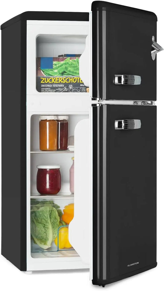 KLARSTEIN réfrigérateur combiné, capacité 61 L, à fonctionnement silencieux, coloris noir