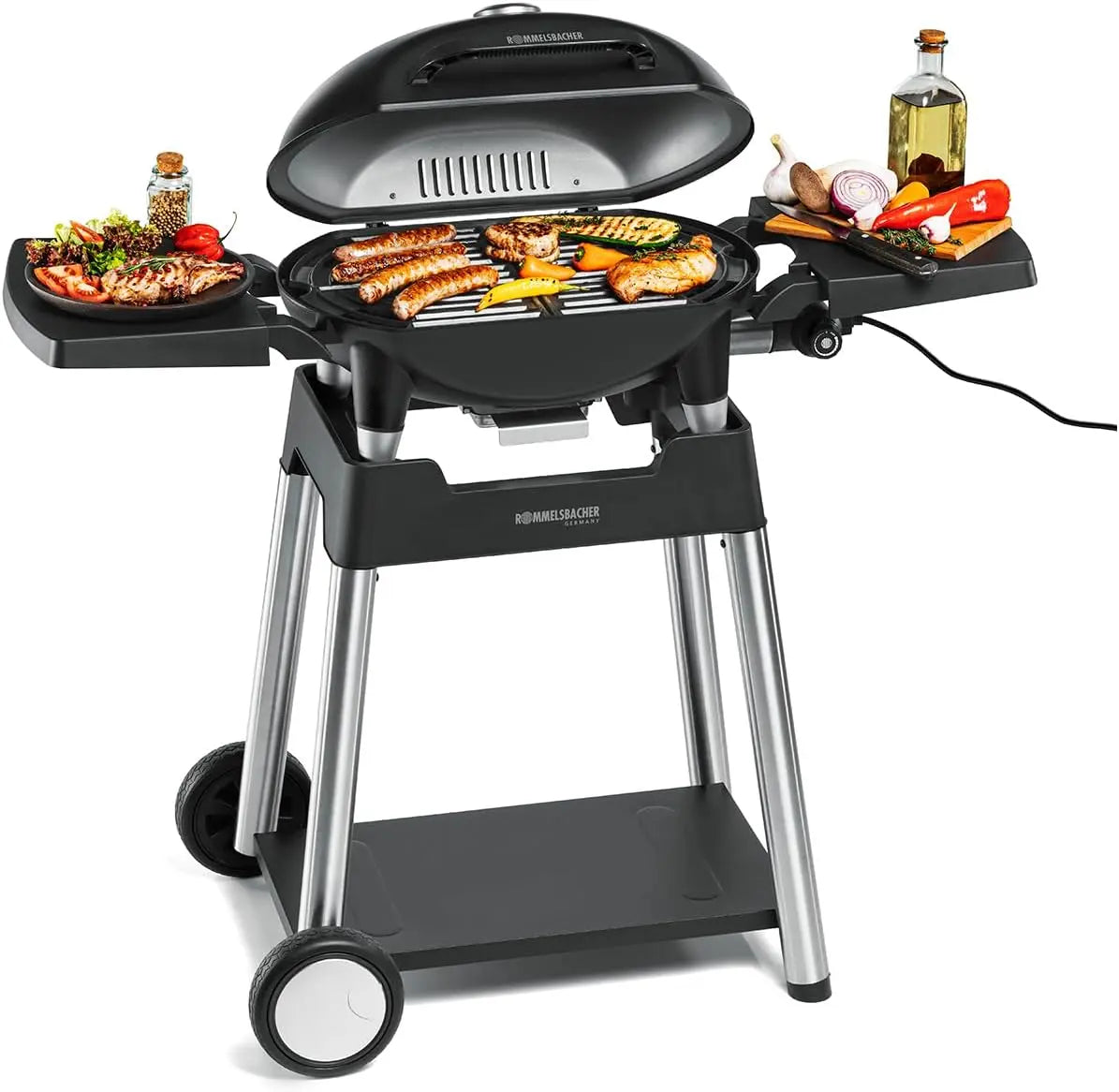 ROMMELSBACHER barbecue, réglage adaptable