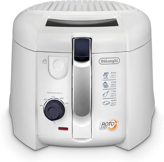 De'Longhi friteuse électrique F28211, capacité 1,2 L, puissance 1800 W, coloris blanc