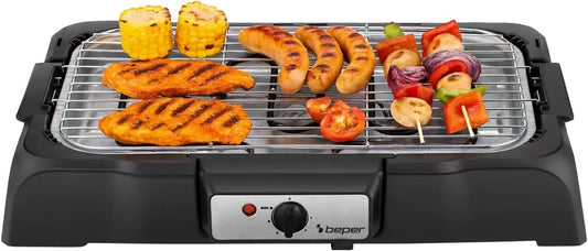 BEPER barbecue P101BBQ001, puissance 2000 W, dimensions 41,5 x 24 cm, réglage adaptable