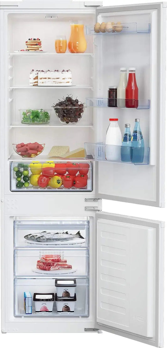 Beko réfrigérateur combiné BCSA285K4SN, capacité 271 L, avec fonctions connectées, installation encastrable, technologie Inverter