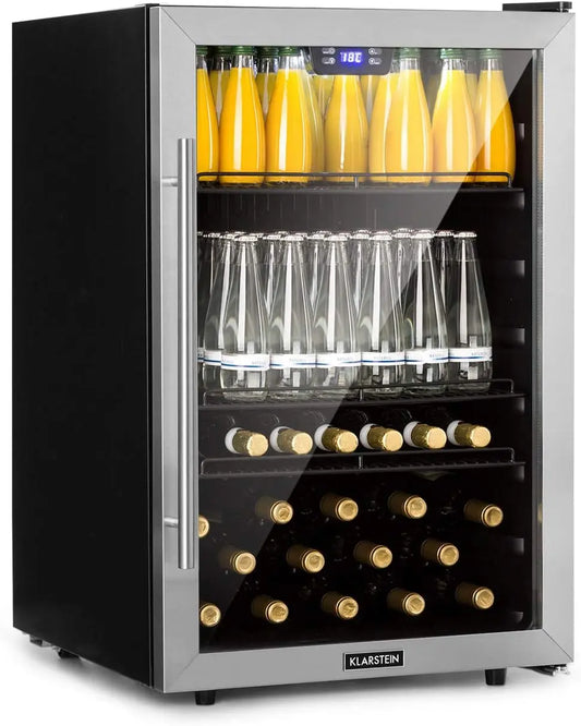 KLARSTEIN réfrigérateur à boissons, capacité 147 L, à fonctionnement silencieux, coloris noir