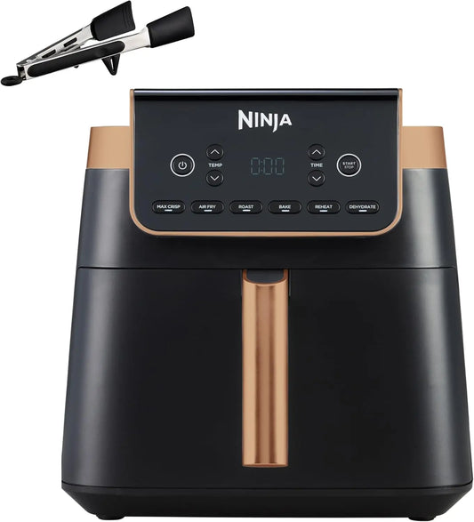 Ninja friteuse à air chaud AF180EUCP, capacité 6,2 L, cuisson sans huile, coloris noir