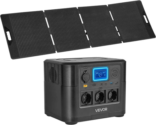 VEVOR kit solaire LiFePO4, puissance 1800 W, format compact