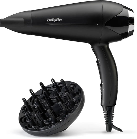 BaByliss sèche-cheveux D572DE, puissance 2200 W, coloris noir