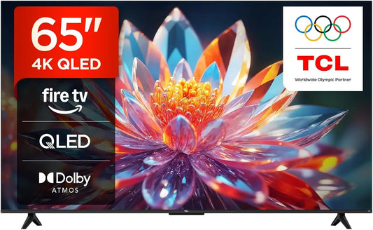 TCL téléviseur connecté 65T6C, résolution 4K UHD, écran QLED, compatible HDR
