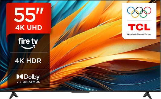 TCL téléviseur connecté 55PF650, écran 55 pouces, avec fonctions connectées, résolution 4K UHD, compatible HDR