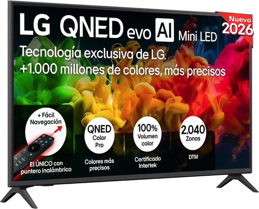 LG téléviseur connecté 43QNED81B6C, résolution 4K UHD
