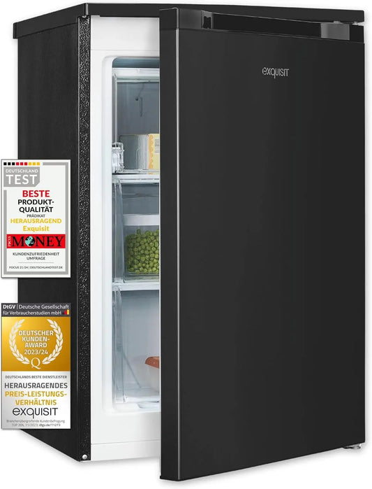 Exquisit congélateur GS81-051C, capacité 85 L, coloris anthracite
