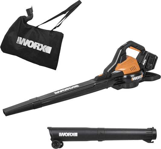 Worx souffleur WG583E, pour rassembler les feuilles et débris extérieurs