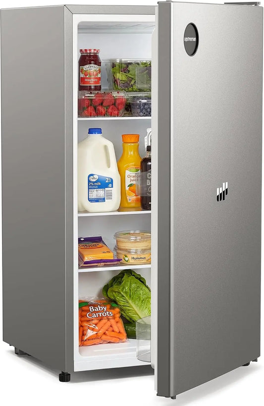 Upstreman réfrigérateur CR91, capacité 91 L, à fonctionnement silencieux, réglage adaptable, coloris gris