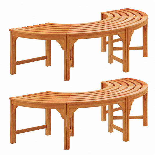 Chaise, 2 pièces, 160 x 80 x 45 cm, coloris beige et naturel, pour la salle à manger ou la cuisine