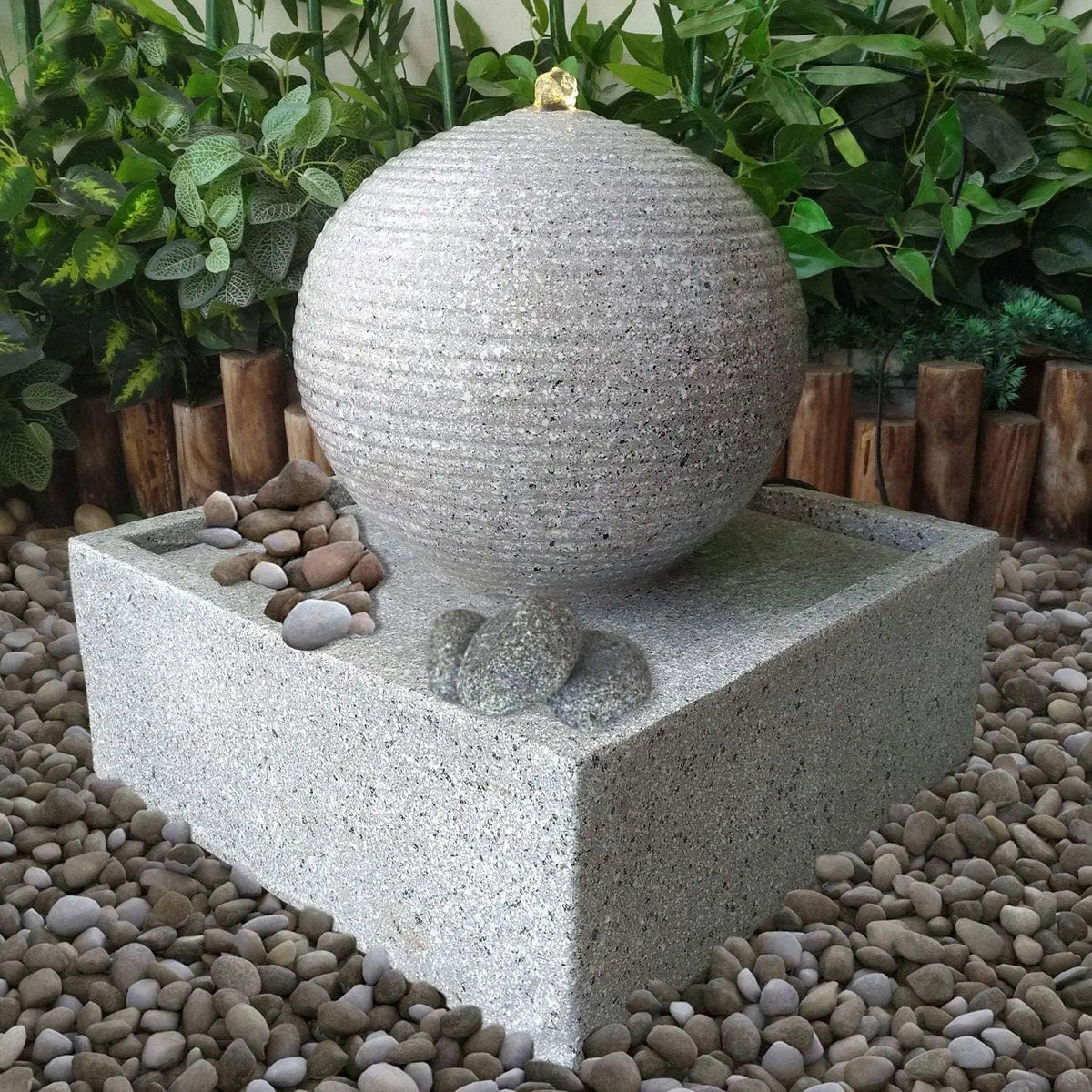 fontaine de jardin 230V-MODERN, coloris gris