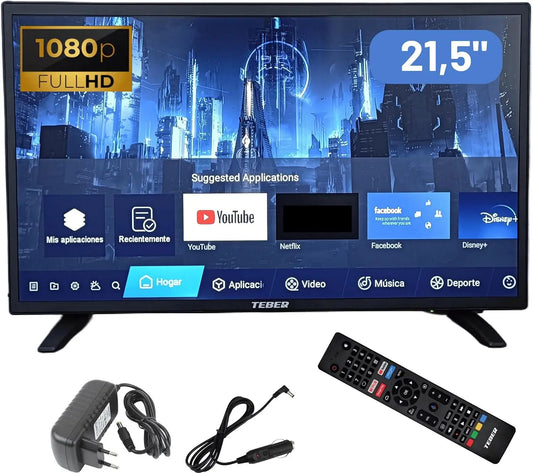 TEBER téléviseur connecté DVB-S2, avec fonctions connectées