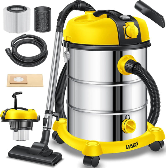 Masko aspirateur eau et poussière, puissance 300 W, usage professionnel