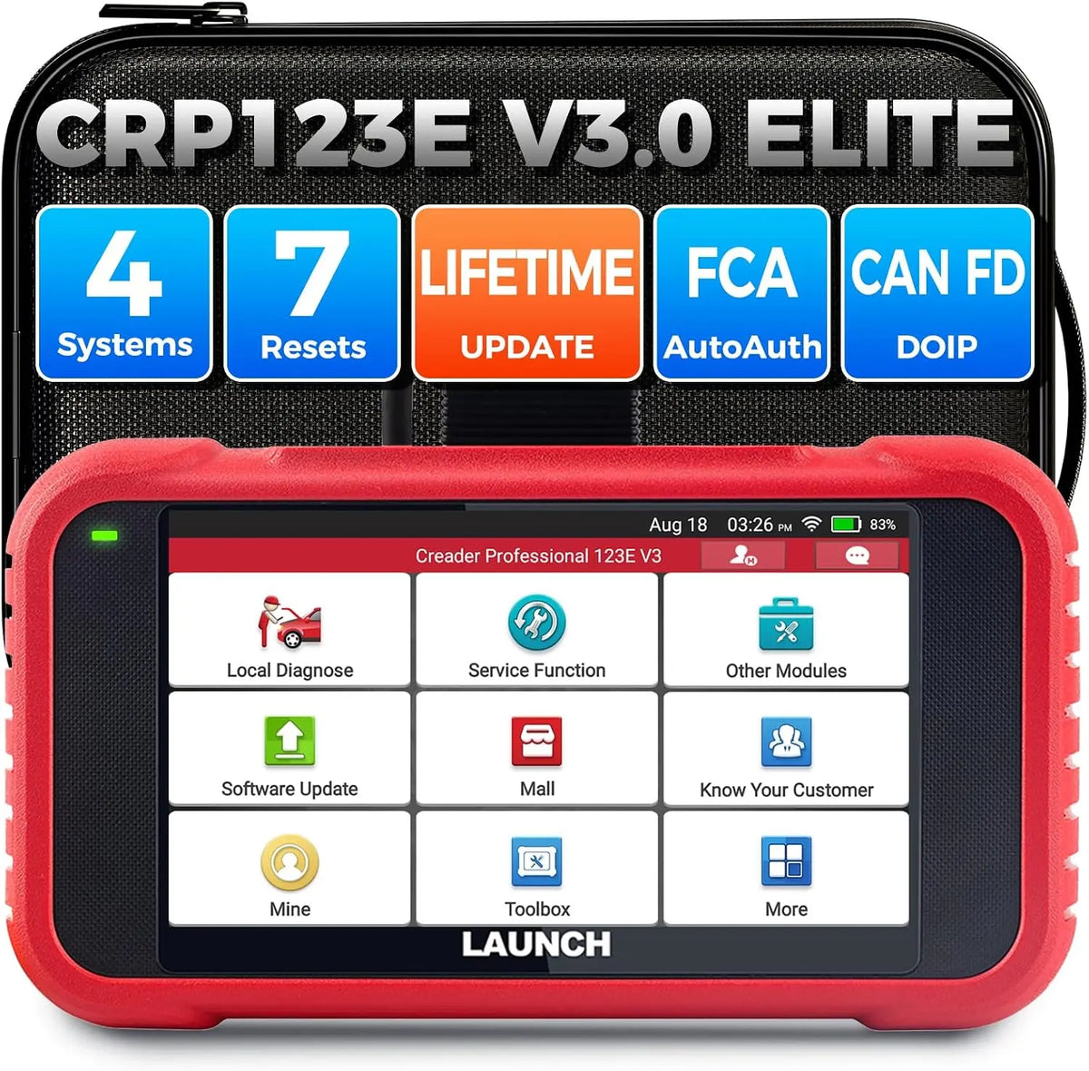 Launch outil de diagnostic automobile CRP123E