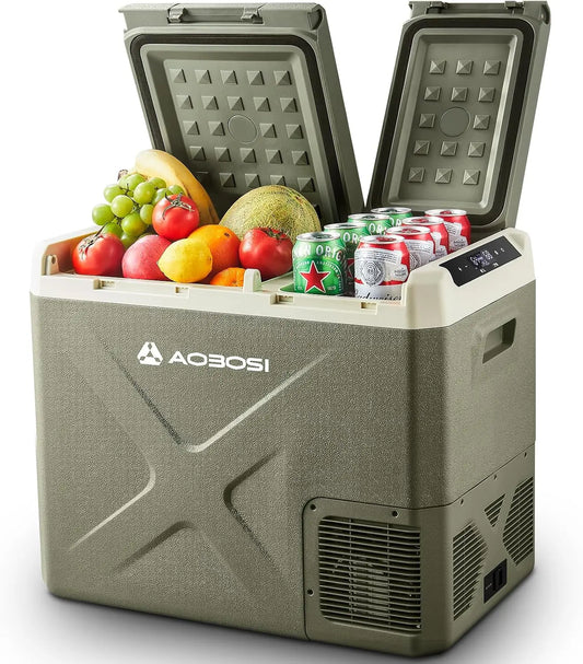 AAOBOSI glacière électrique, capacité 40 L, avec deux zones indépendantes